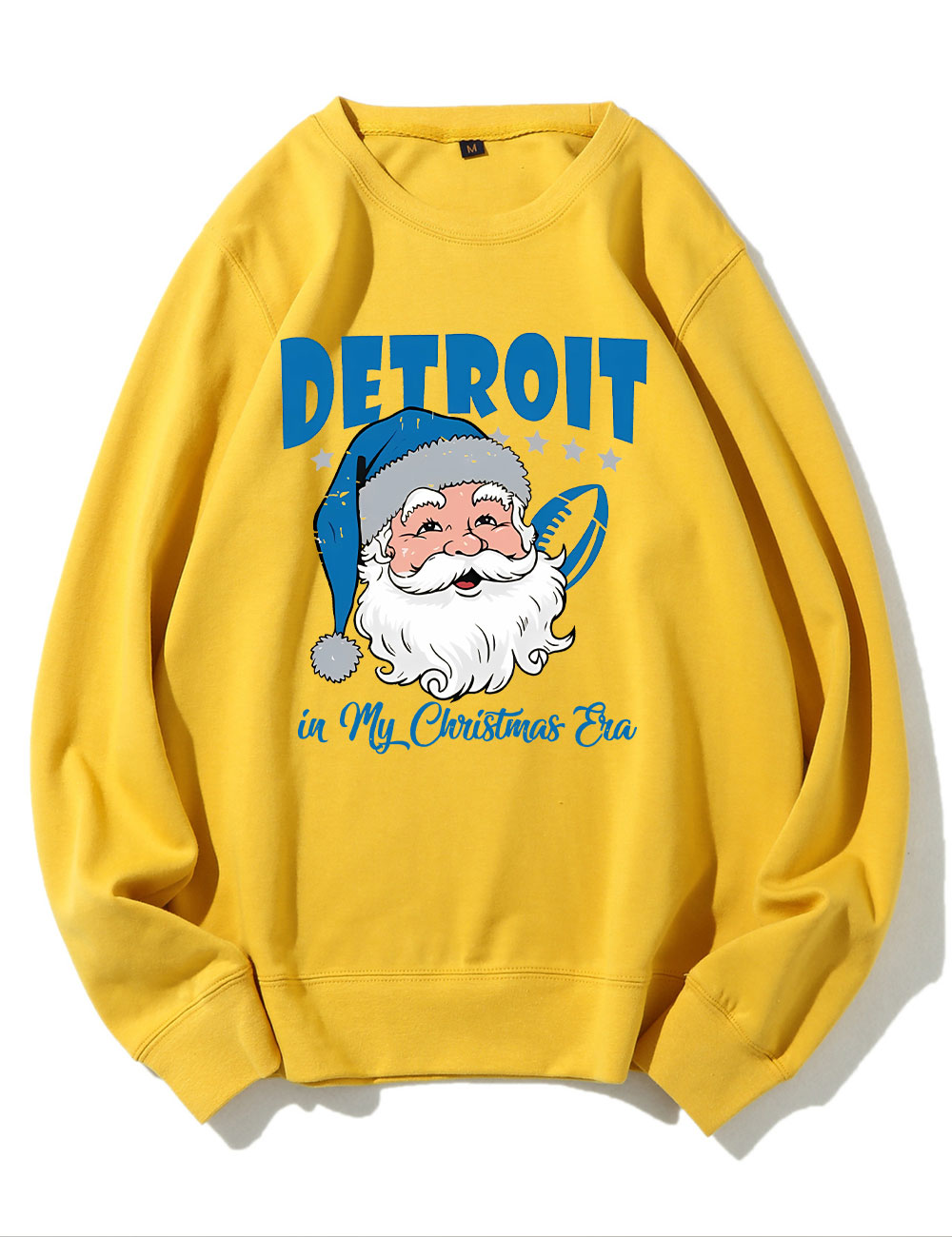 Vintage Detroit Football In My Christmas Era Sweatshirt