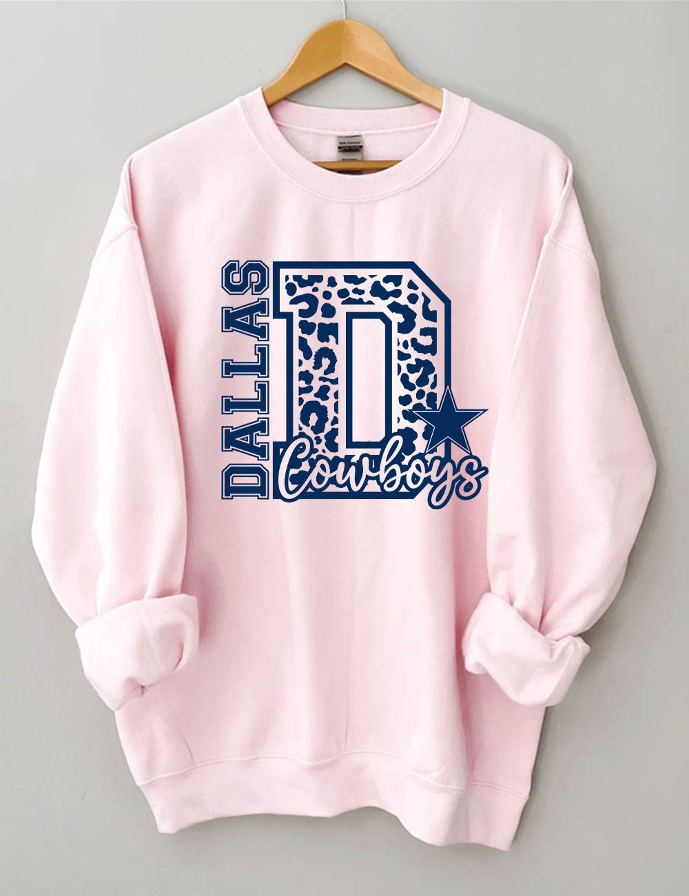 Leopard Cowboys Star Football Sweatshirt