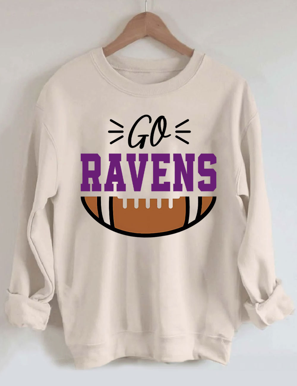 Go Ravens Football Sweatshirt