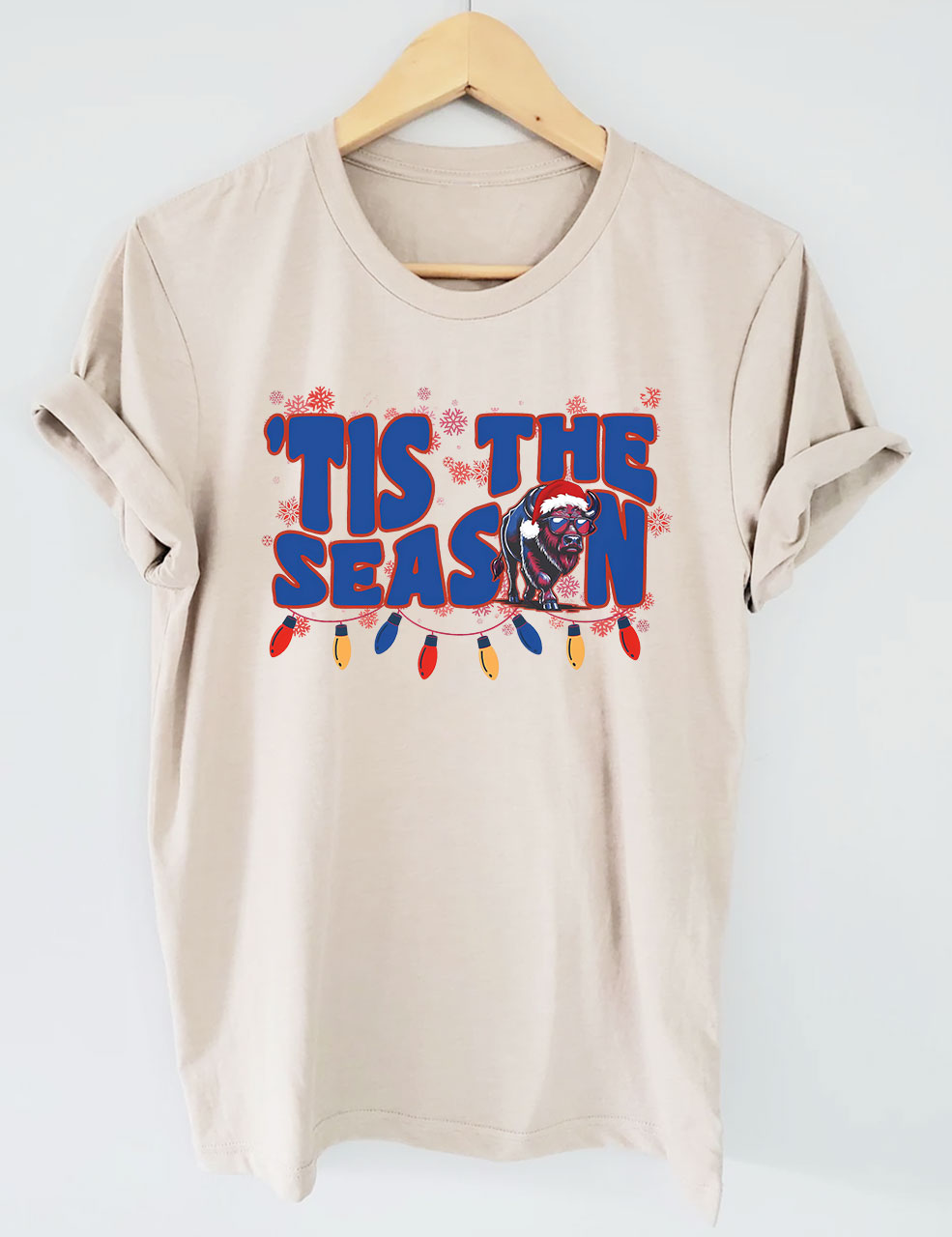 Christmas Buffalo Football T-Shirt