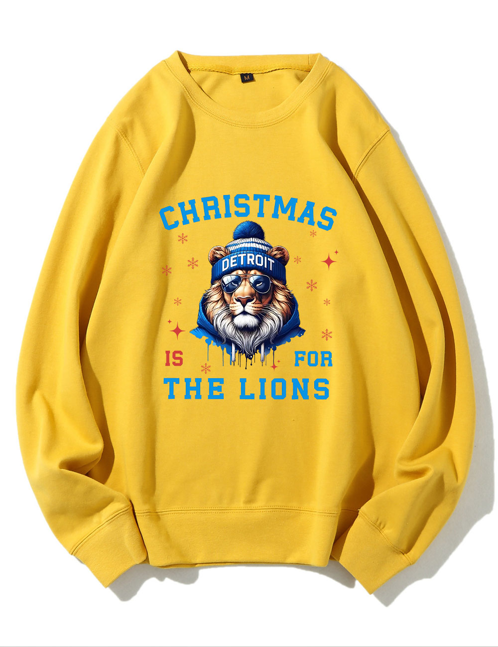 Detroit Christmas Santa Football Sweatshirt