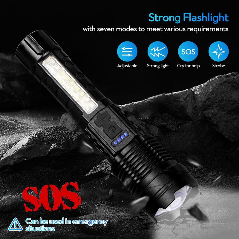 Strong Light Flashlight Waterproof Camping, Mountaineering, Fishing, Lights