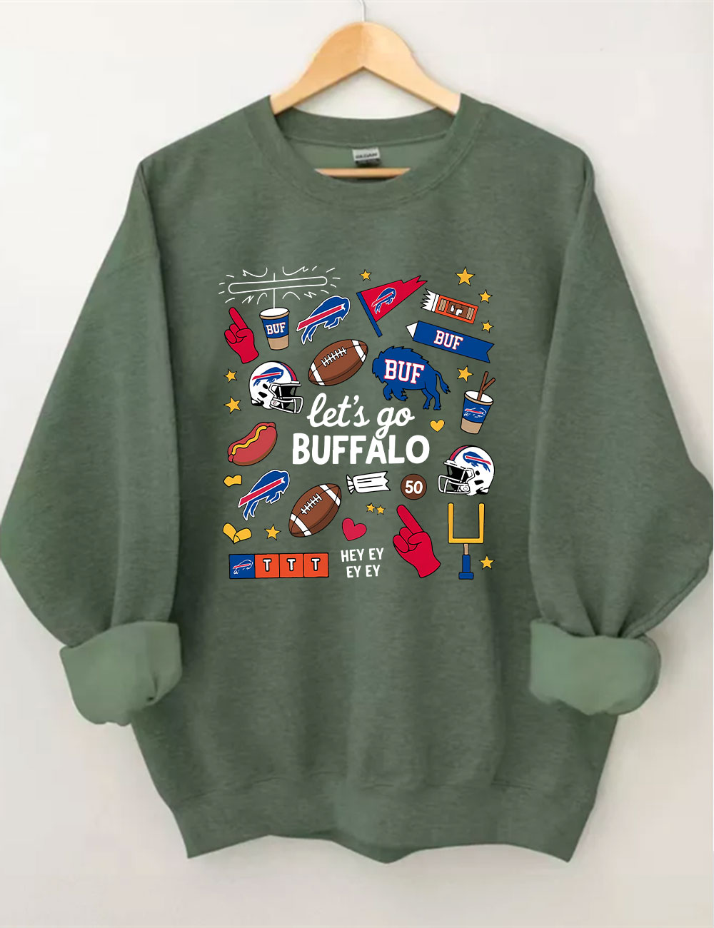 Let's Go Funny Buffalo Funny Sweatshirt