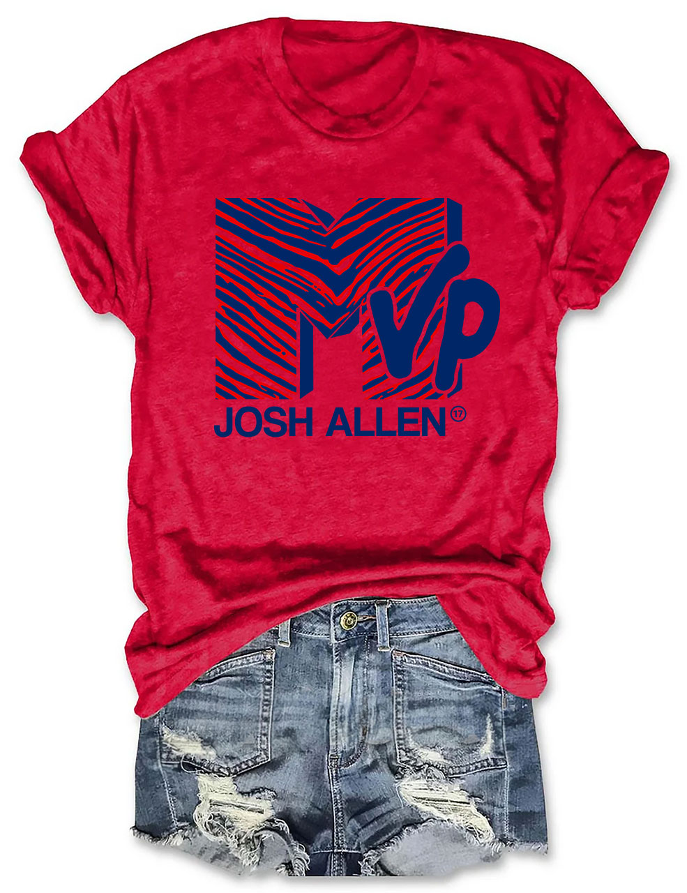 Josh Allen 17 MVP Tee Buffalo Funny T-Shirt