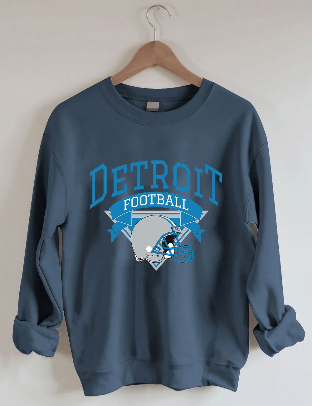 Retro Detroit Football Sweatshirt