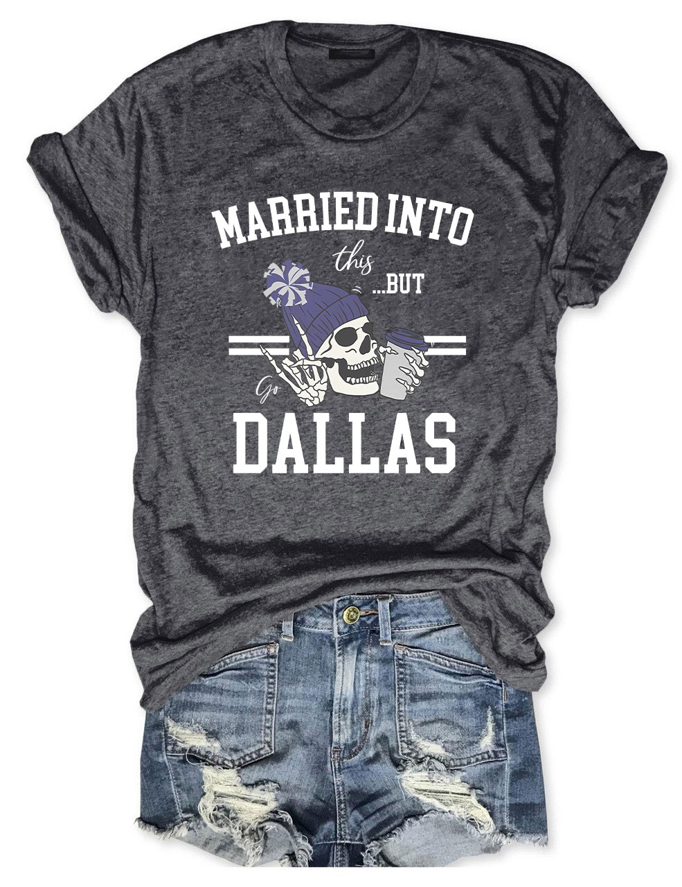 Married Into This But Dallas Football T-Shirt