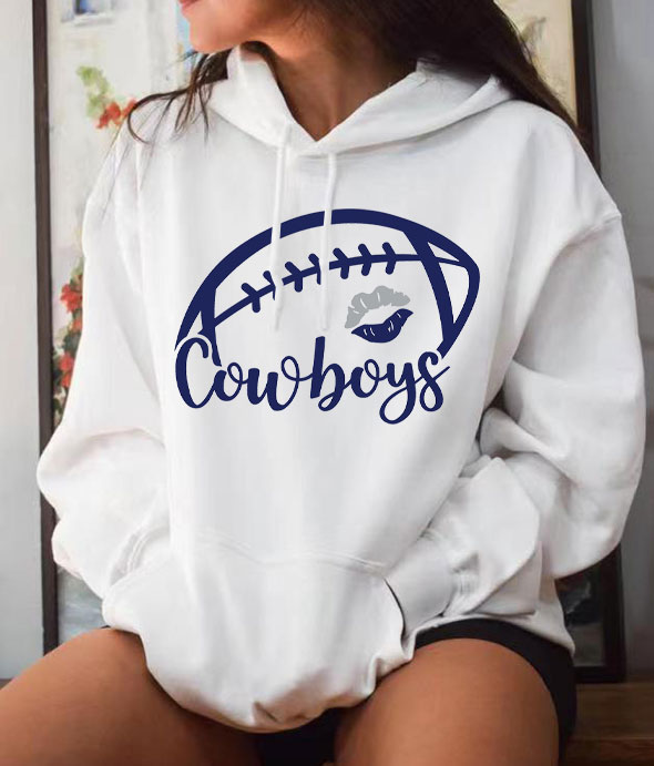 Kiss Dallas Cowboys Football Hoodie