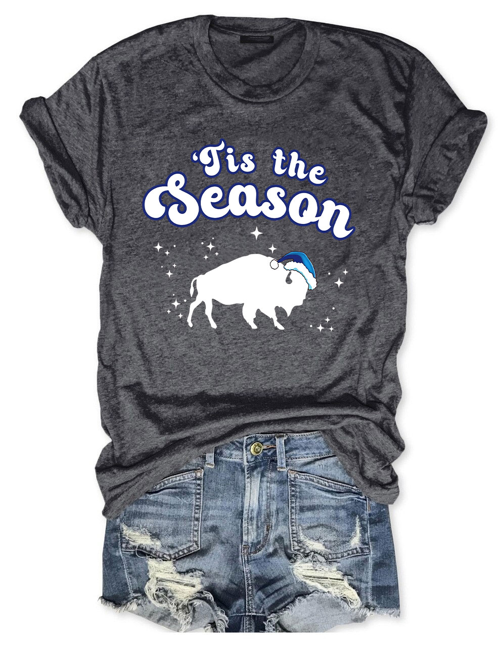 Funny Buffalo Christmas T-Shirt