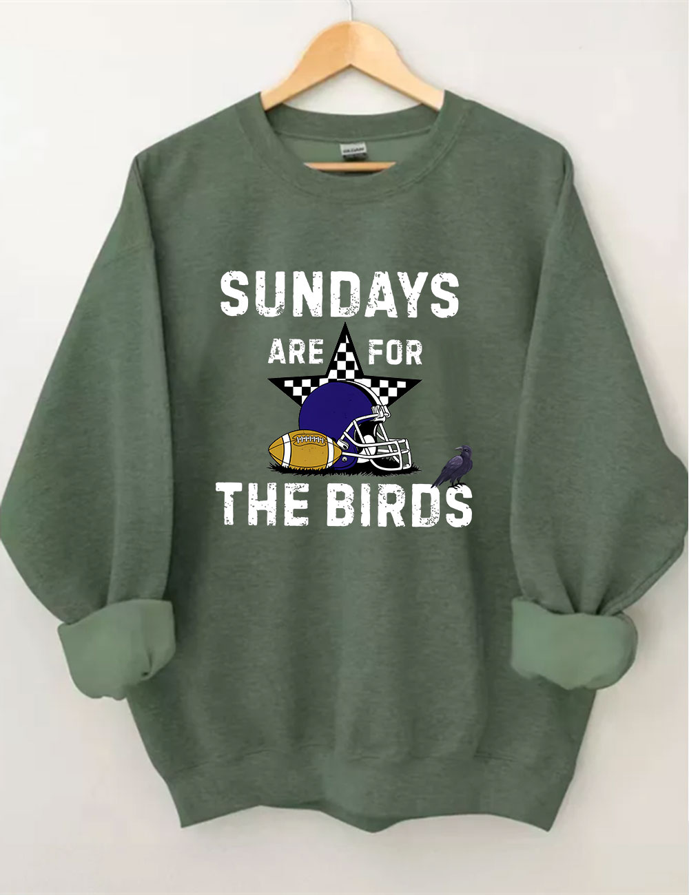 Sundays Are For The Birds Baltimore Funny Football Sweatshirt