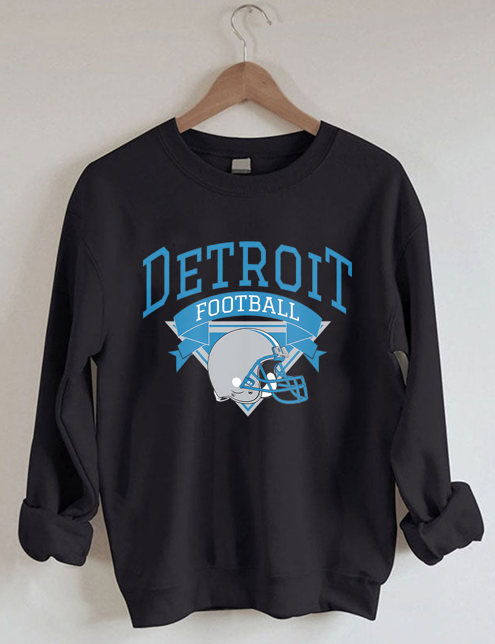 Retro Detroit Football Sweatshirt