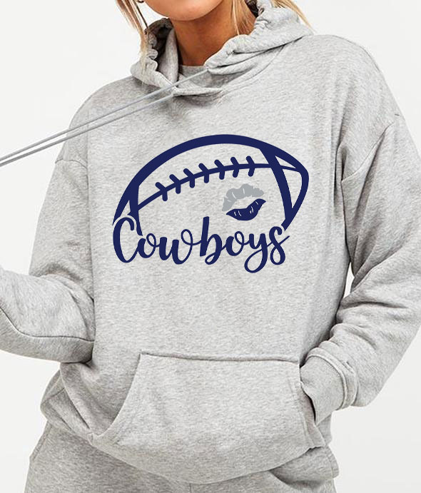 Kiss Dallas Cowboys Football Hoodie