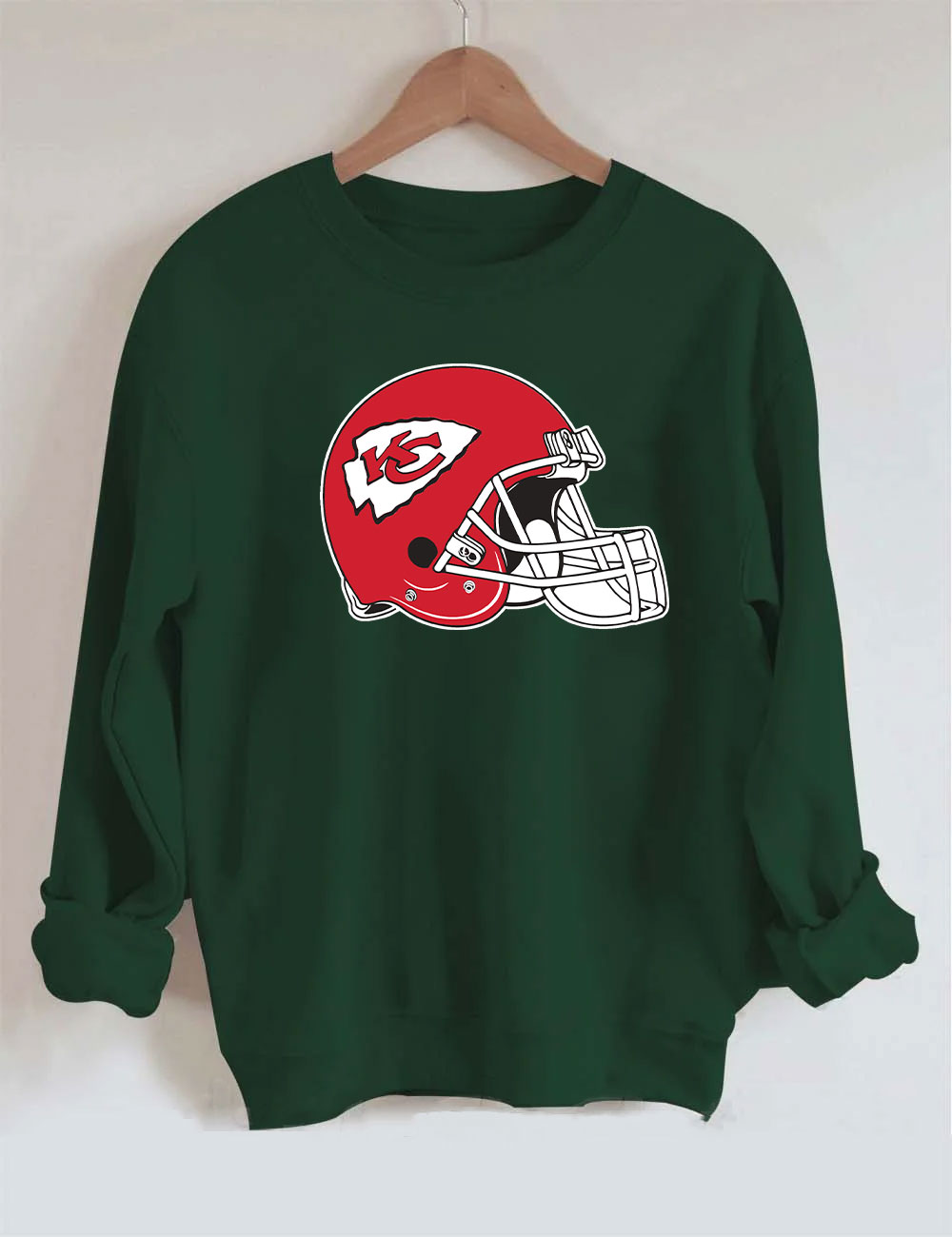 Chiefs Helmet Football Sweatshirt