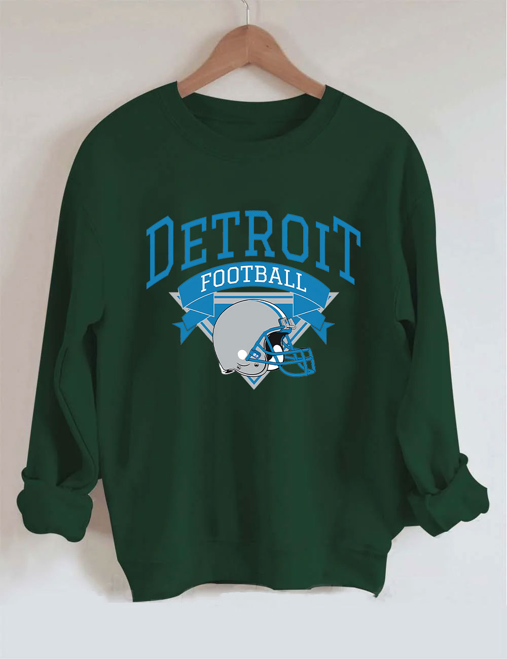 Retro Detroit Football Sweatshirt