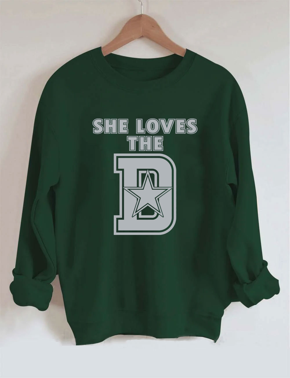 She Loves The D Dallas Football Sweatshirt