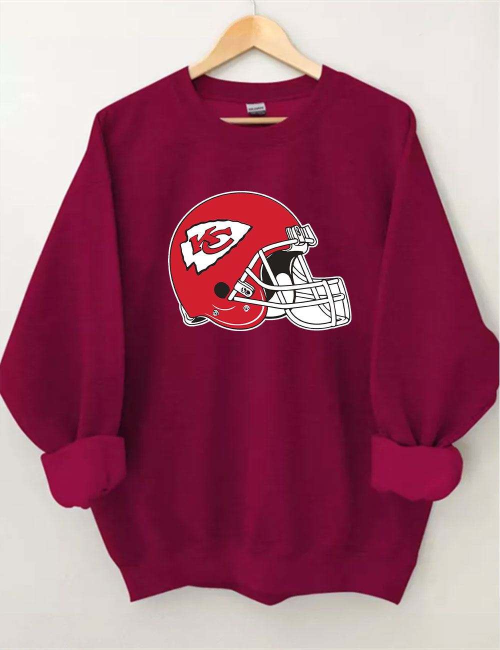 Chiefs Helmet Football Sweatshirt