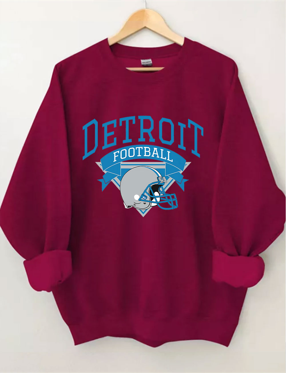 Retro Detroit Football Sweatshirt