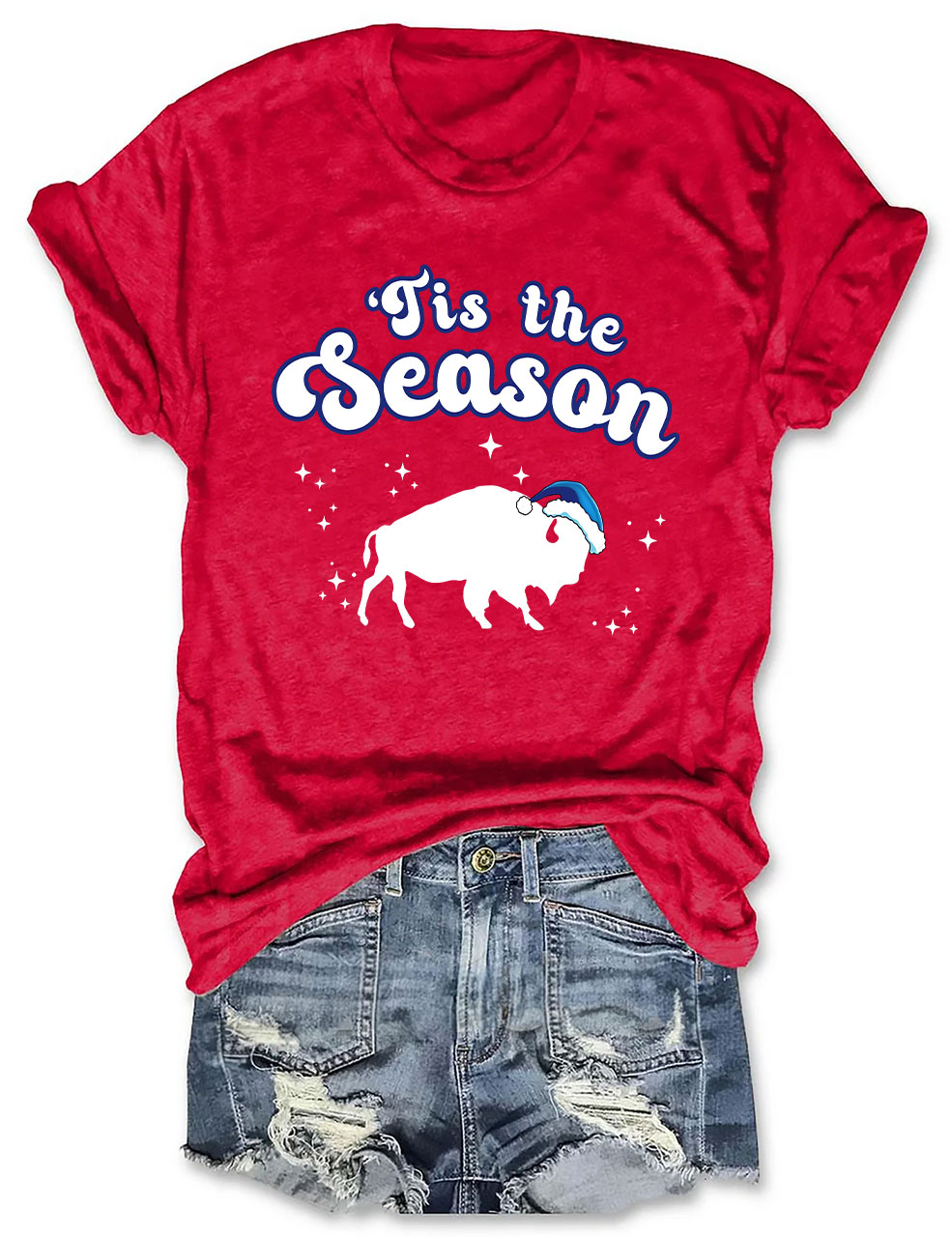 Funny Buffalo Christmas T-Shirt