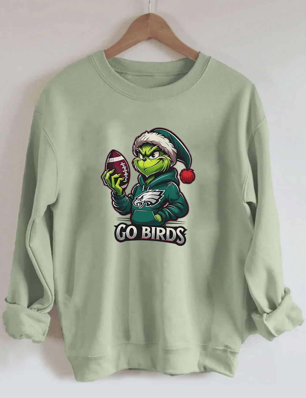 Go Birds Christmas Grinch Football Sweatshirt