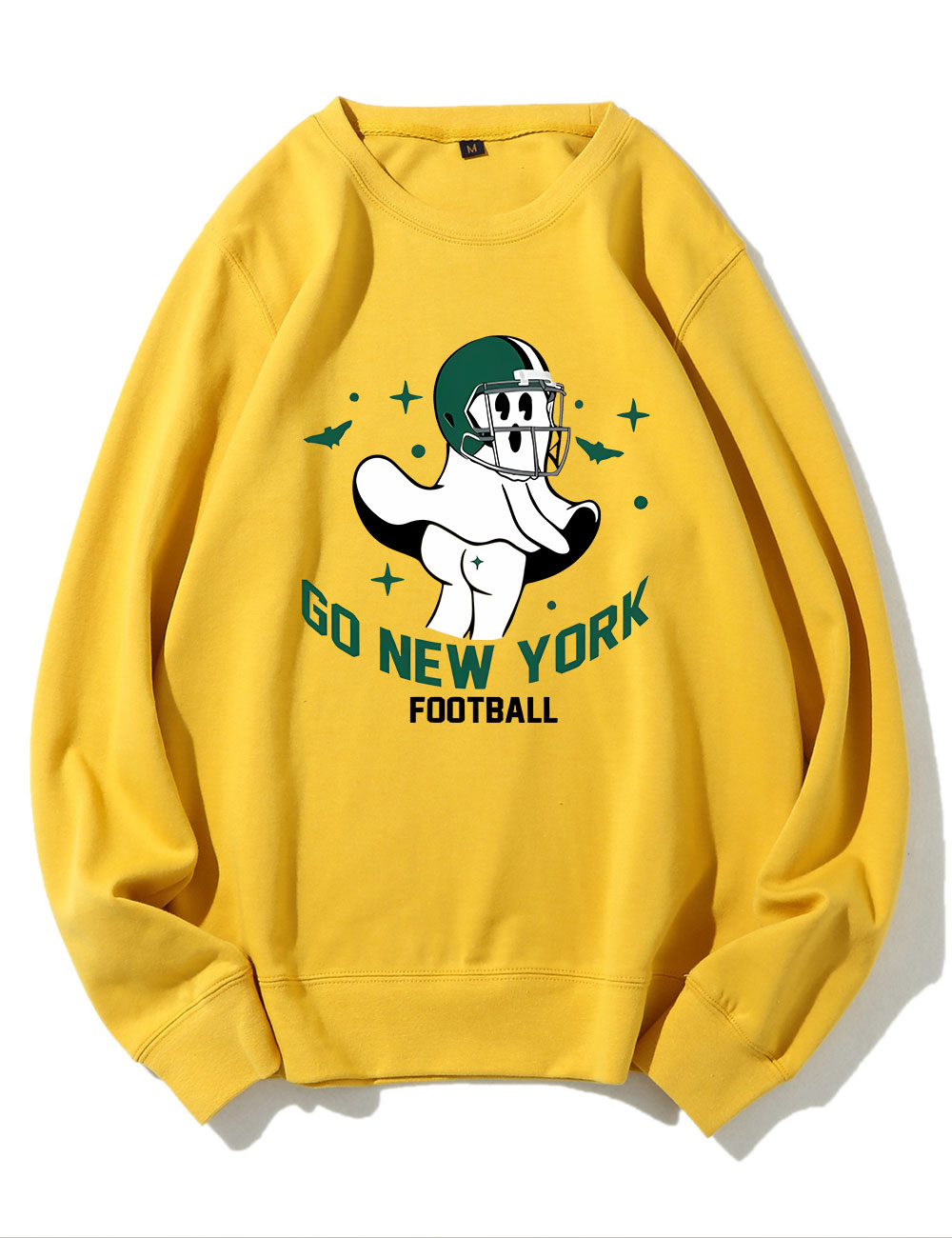 Go New York Green Team Football Funny Ghost Sweatshirt