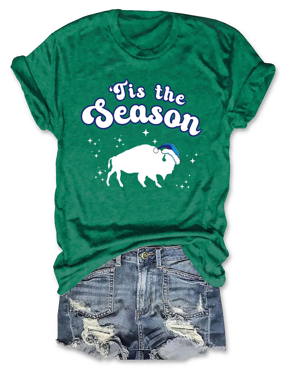 Funny Buffalo Christmas T-Shirt