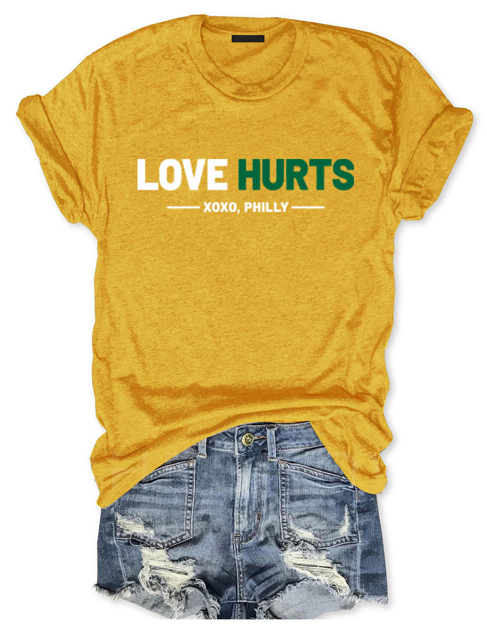 Love Hurts No One Like Us We Don't Care Eagles Football T-Shirt