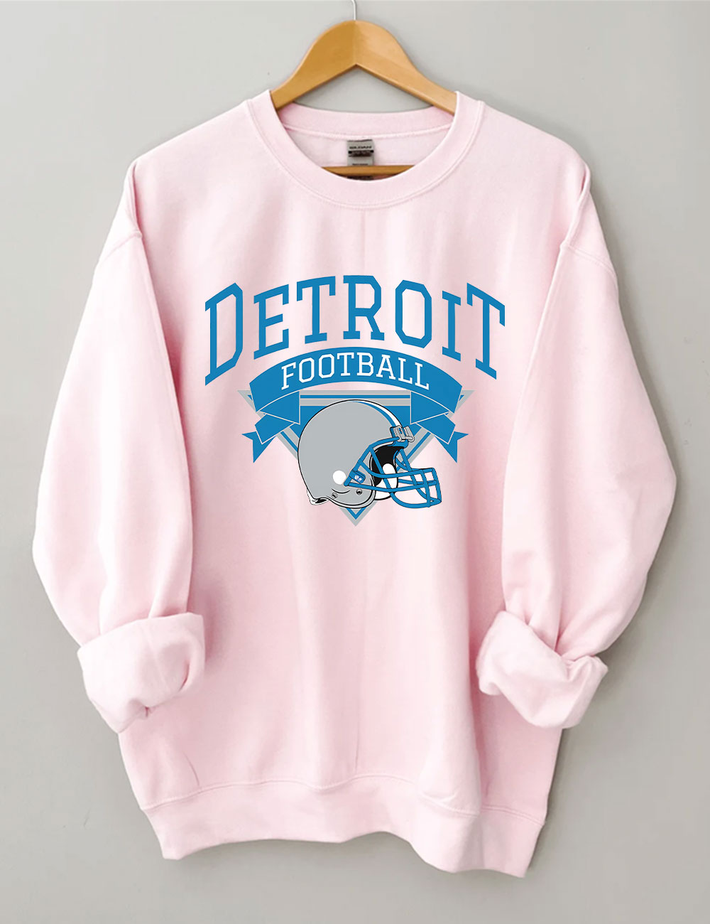 Retro Detroit Football Sweatshirt