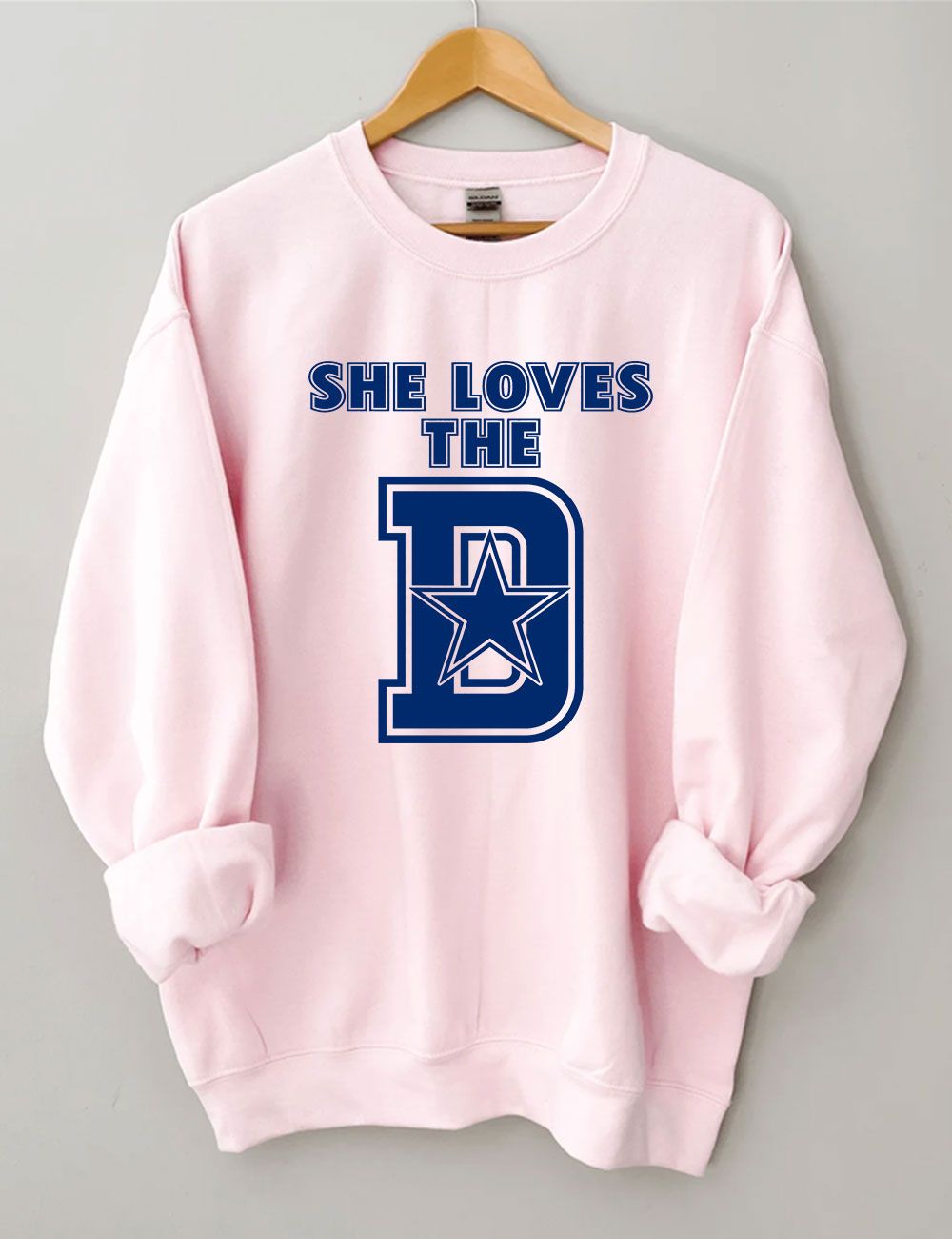 She Loves The D Dallas Football Sweatshirt