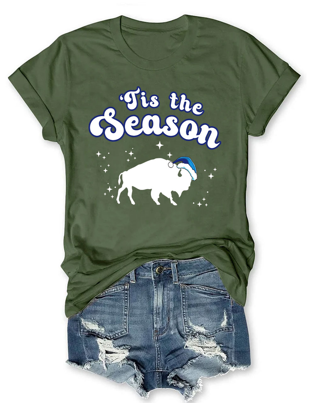 Funny Buffalo Christmas T-Shirt