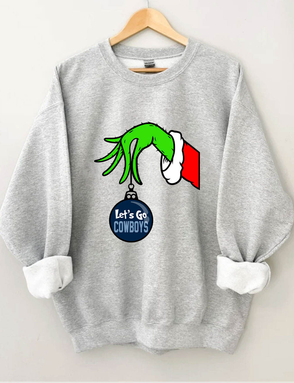 Grinch Cowboys Christmas Sweatshirt