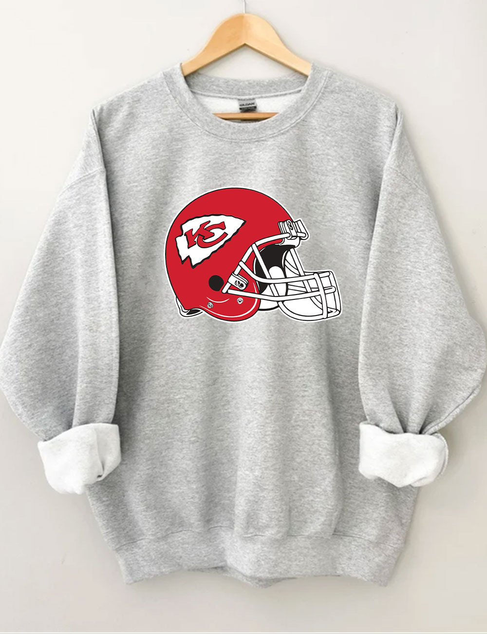 Chiefs Helmet Football Sweatshirt