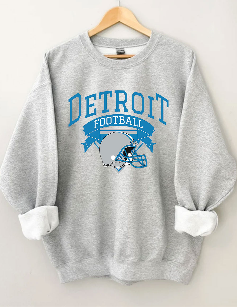 Retro Detroit Football Sweatshirt