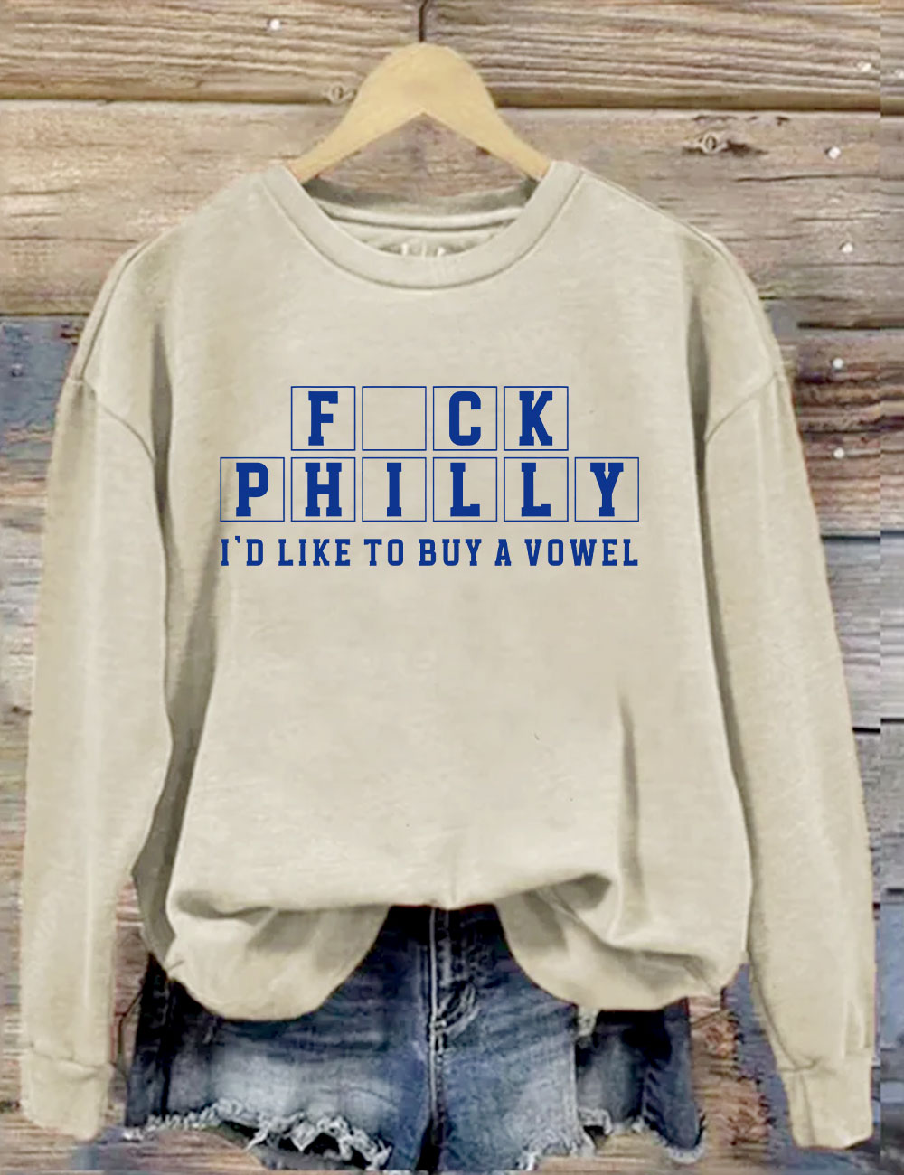 F*ck Philly I'd Like To Buy A Vowel Dallas Football Sweatshirt