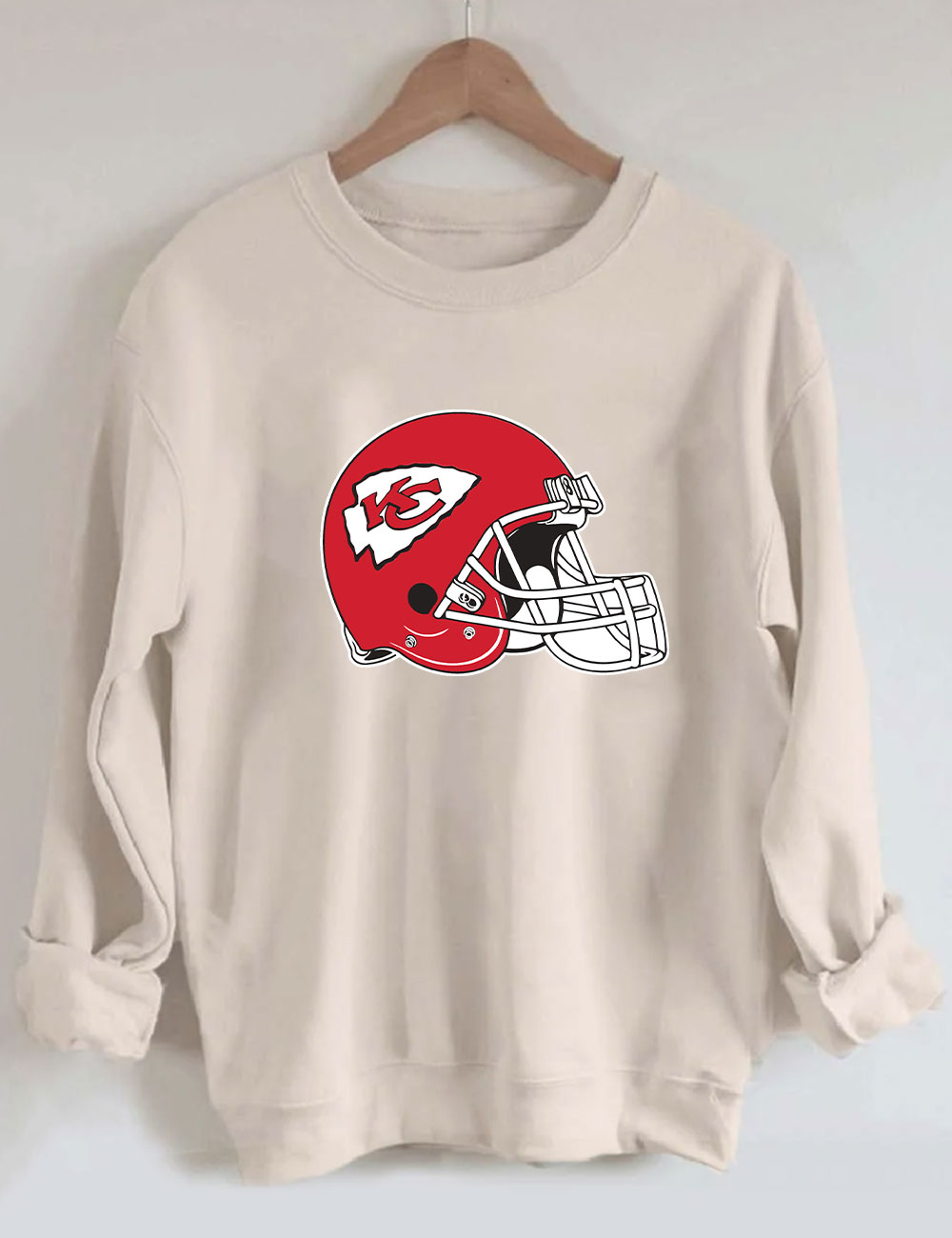 Chiefs Helmet Football Sweatshirt