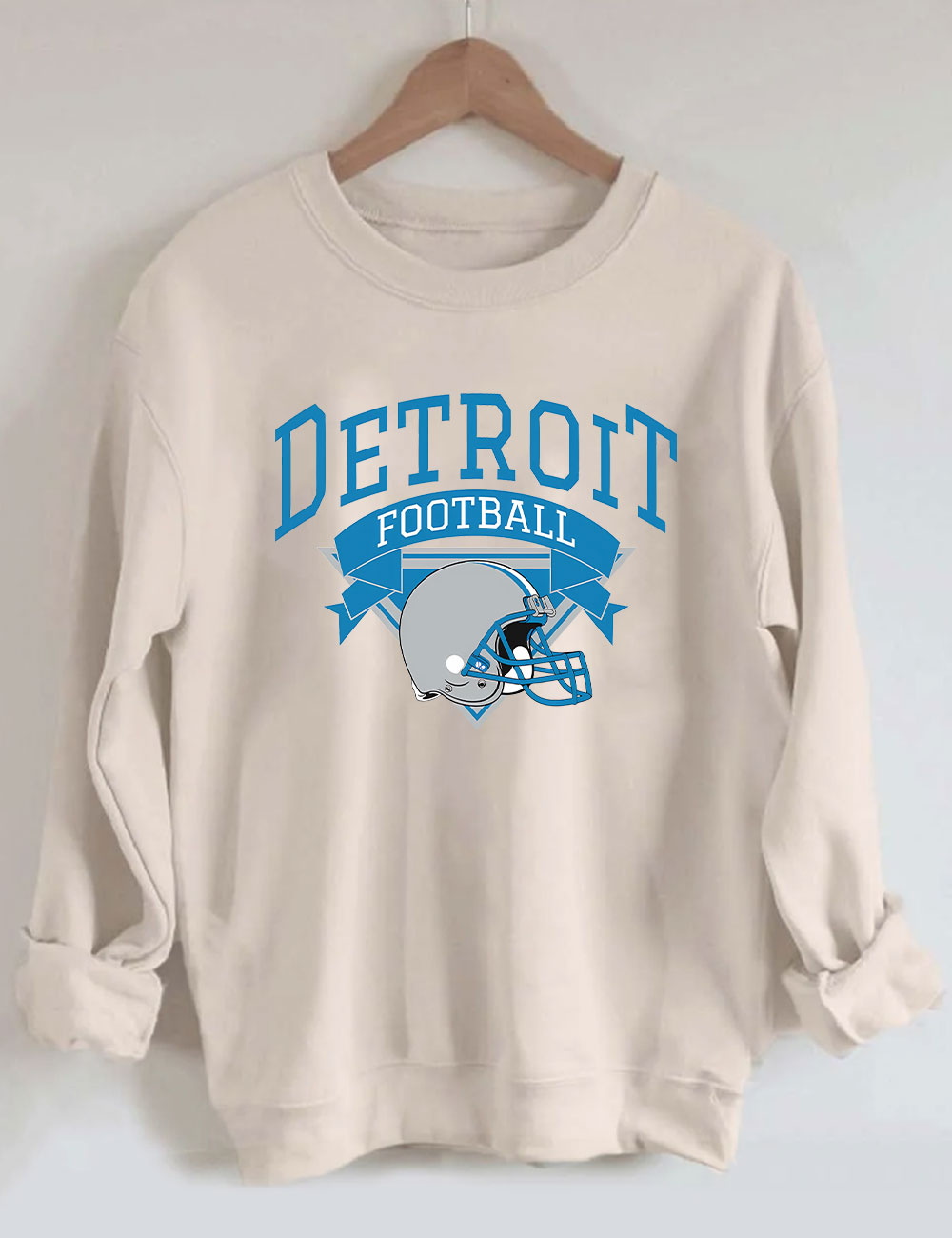 Retro Detroit Football Sweatshirt