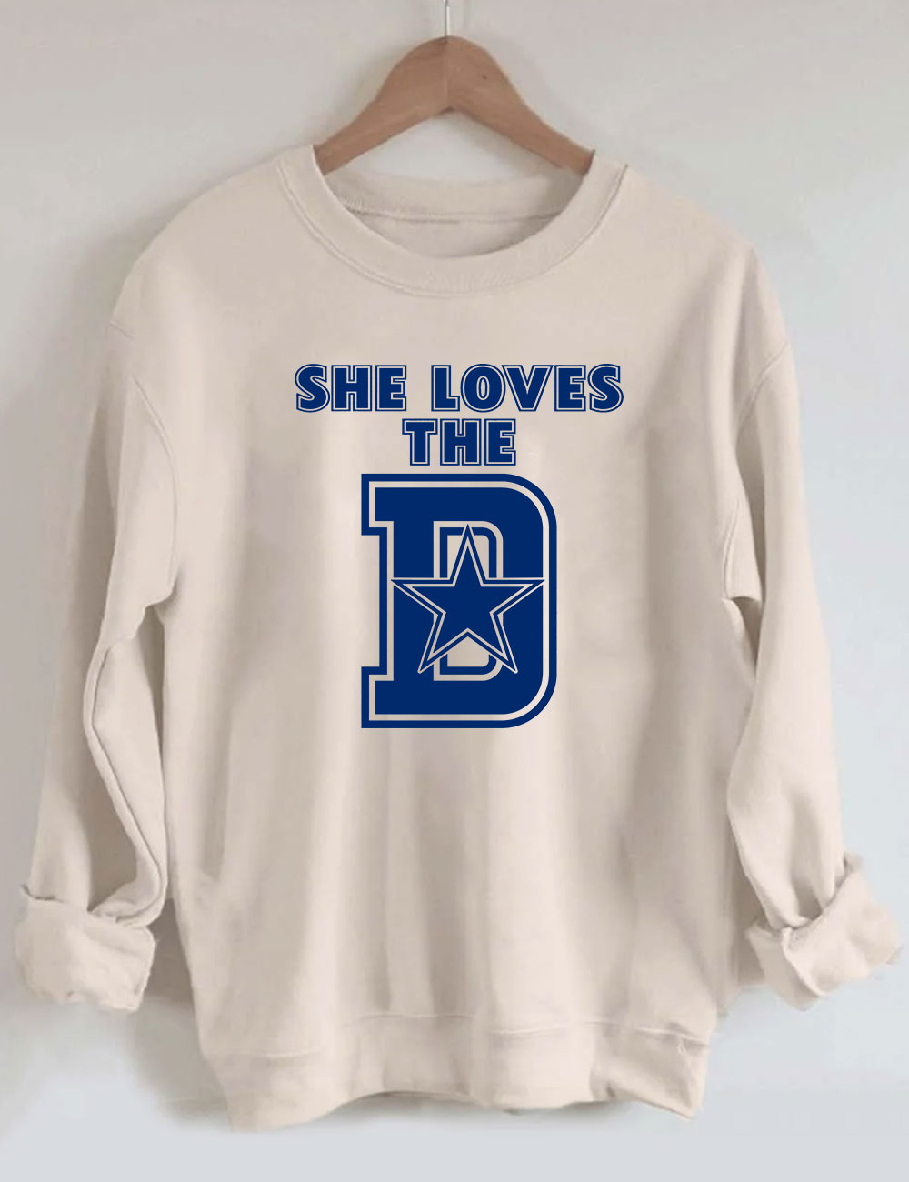 She Loves The D Dallas Football Sweatshirt