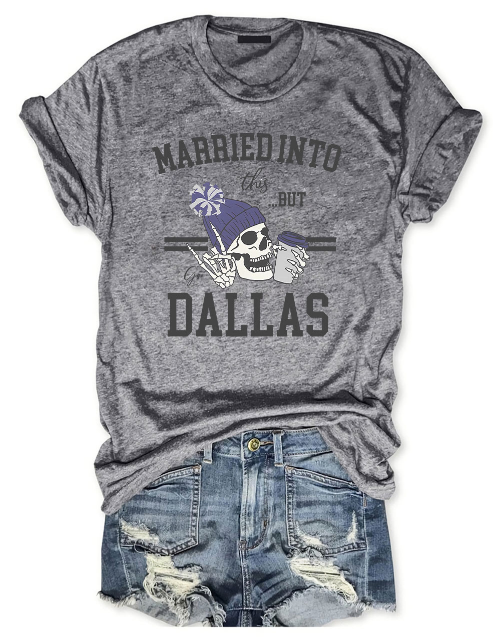 Married Into This But Dallas Football T-Shirt