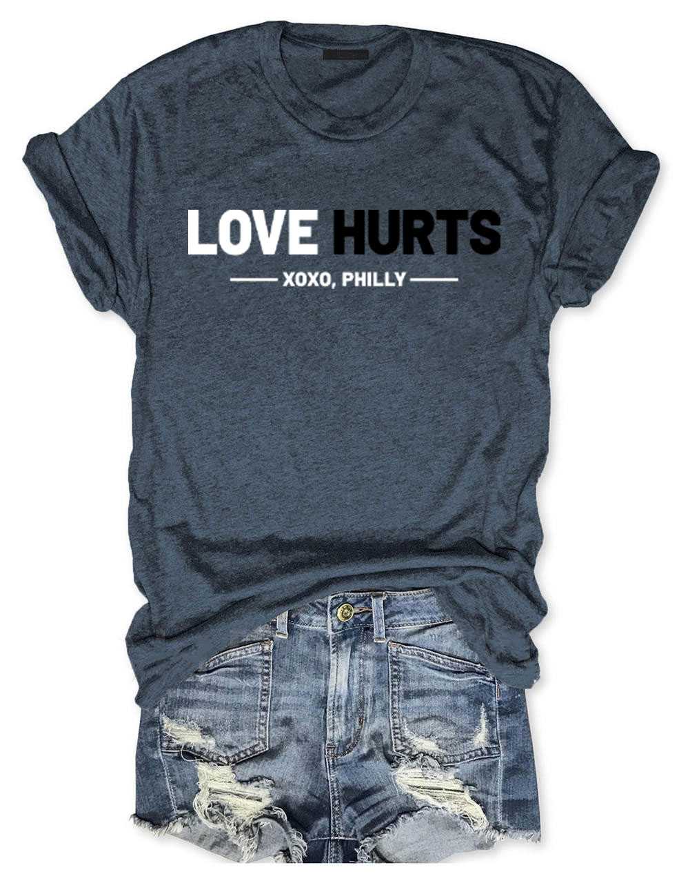 Love Hurts No One Like Us We Don't Care Eagles Football T-Shirt