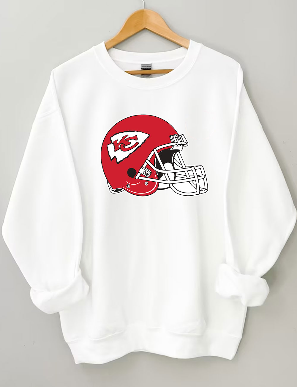 Chiefs Helmet Football Sweatshirt