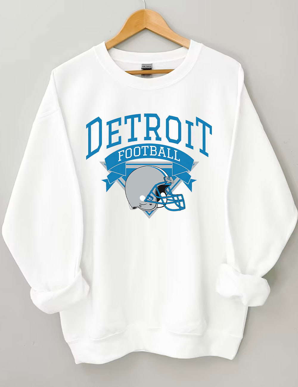 Retro Detroit Football Sweatshirt
