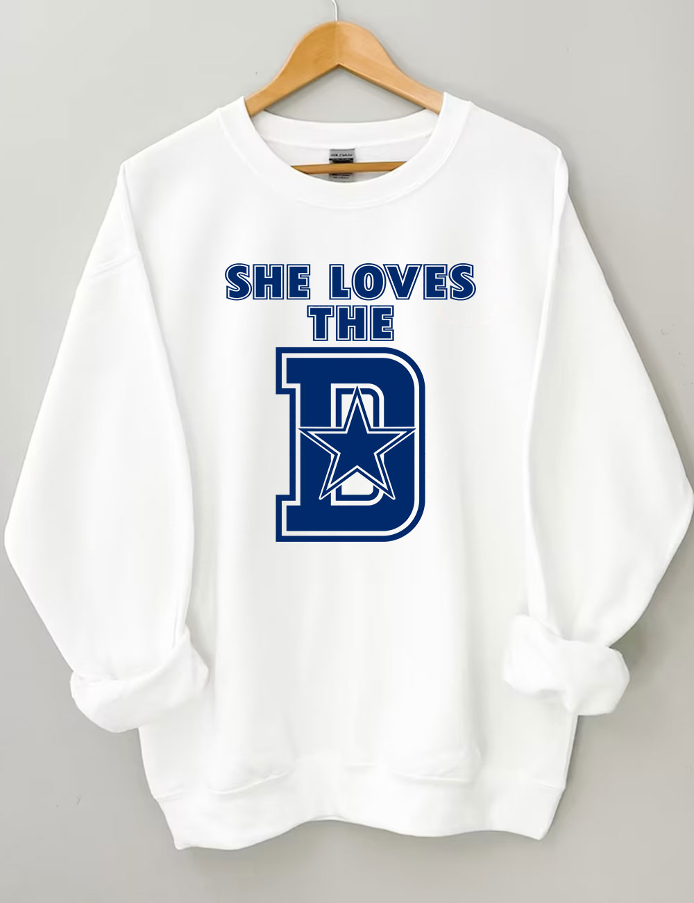 She Loves The D Dallas Football Sweatshirt