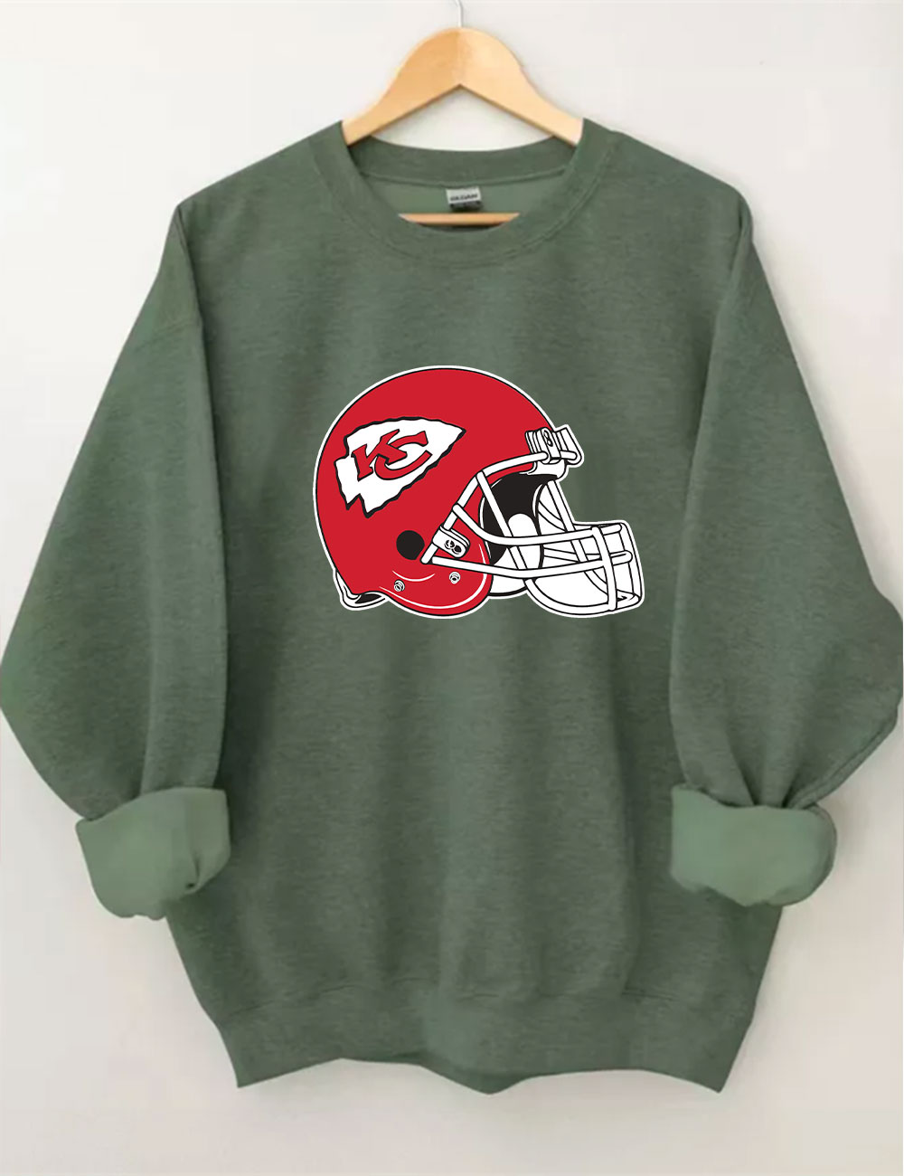 Chiefs Helmet Football Sweatshirt