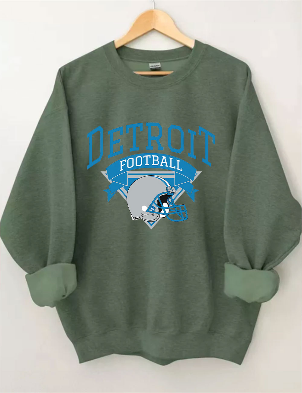 Retro Detroit Football Sweatshirt