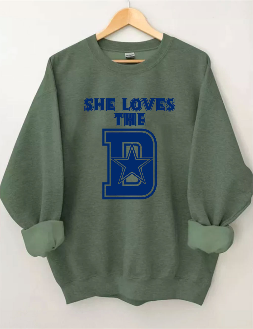 She Loves The D Dallas Football Sweatshirt