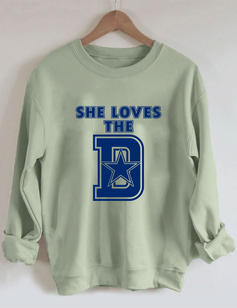 She Loves The D Dallas Football Sweatshirt