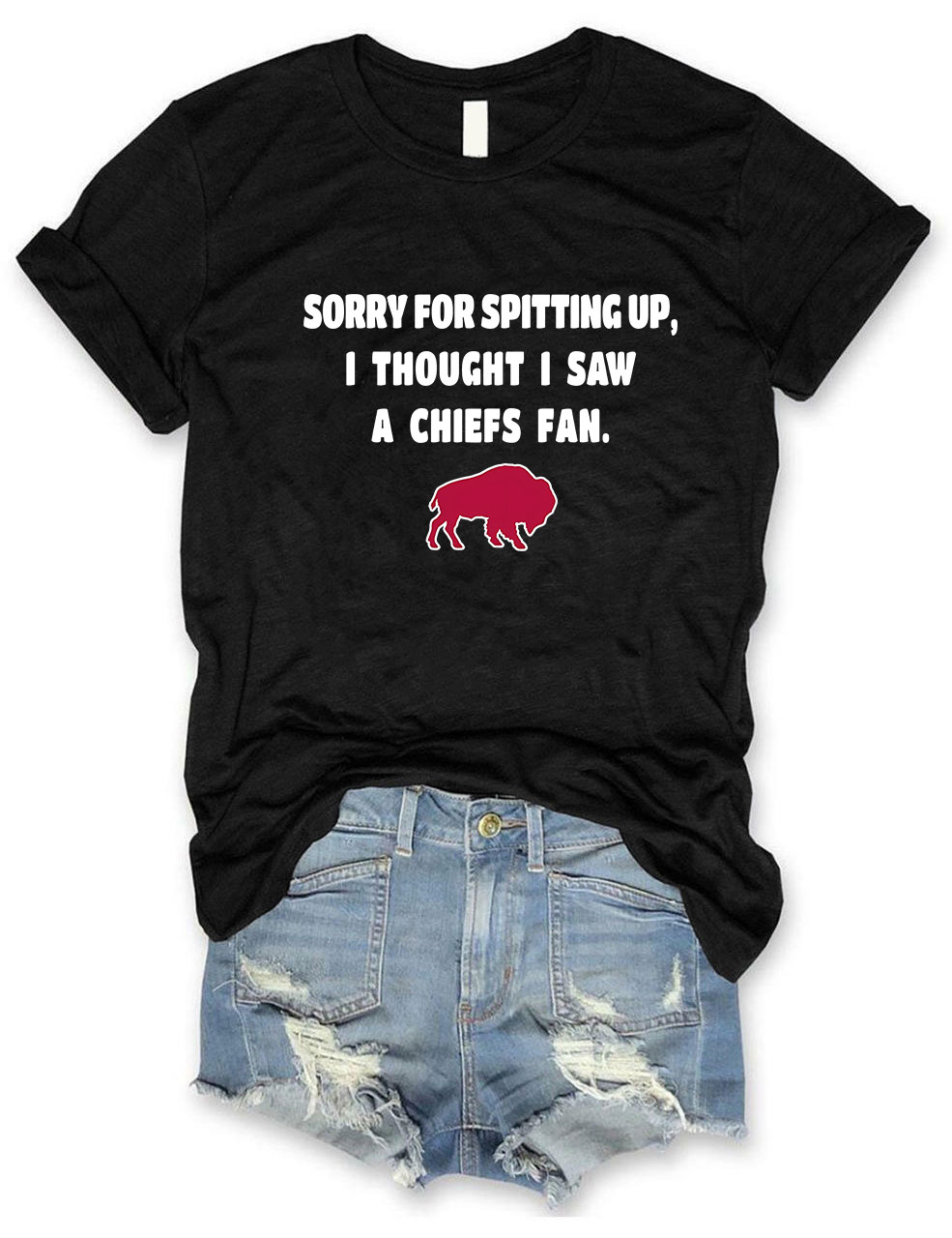 Sorry For Spitting Up Funny Buffalo T-Shirt