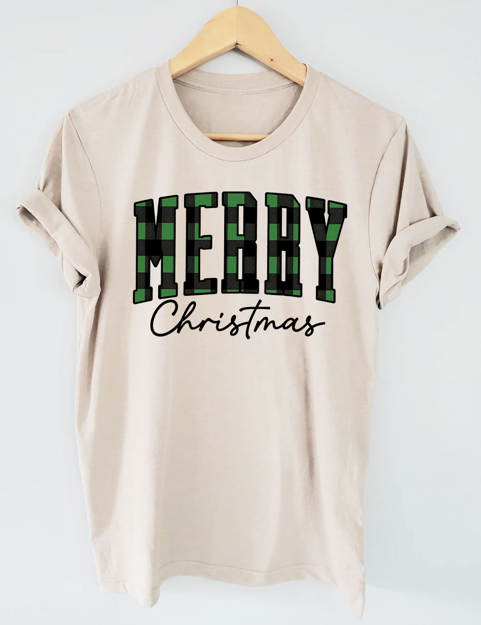 Buffalo Plaid Merry Christmas T-Shirt