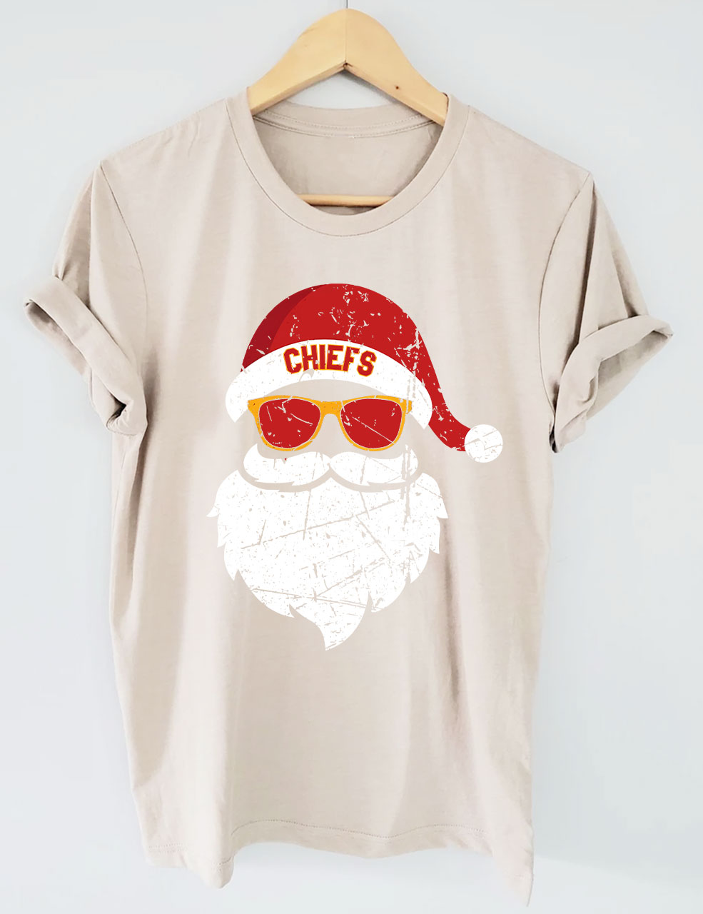 Kansas City Football Santa T-Shirt