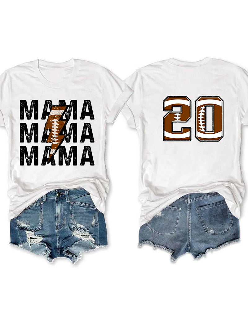 Football Mama Custom T-shirt