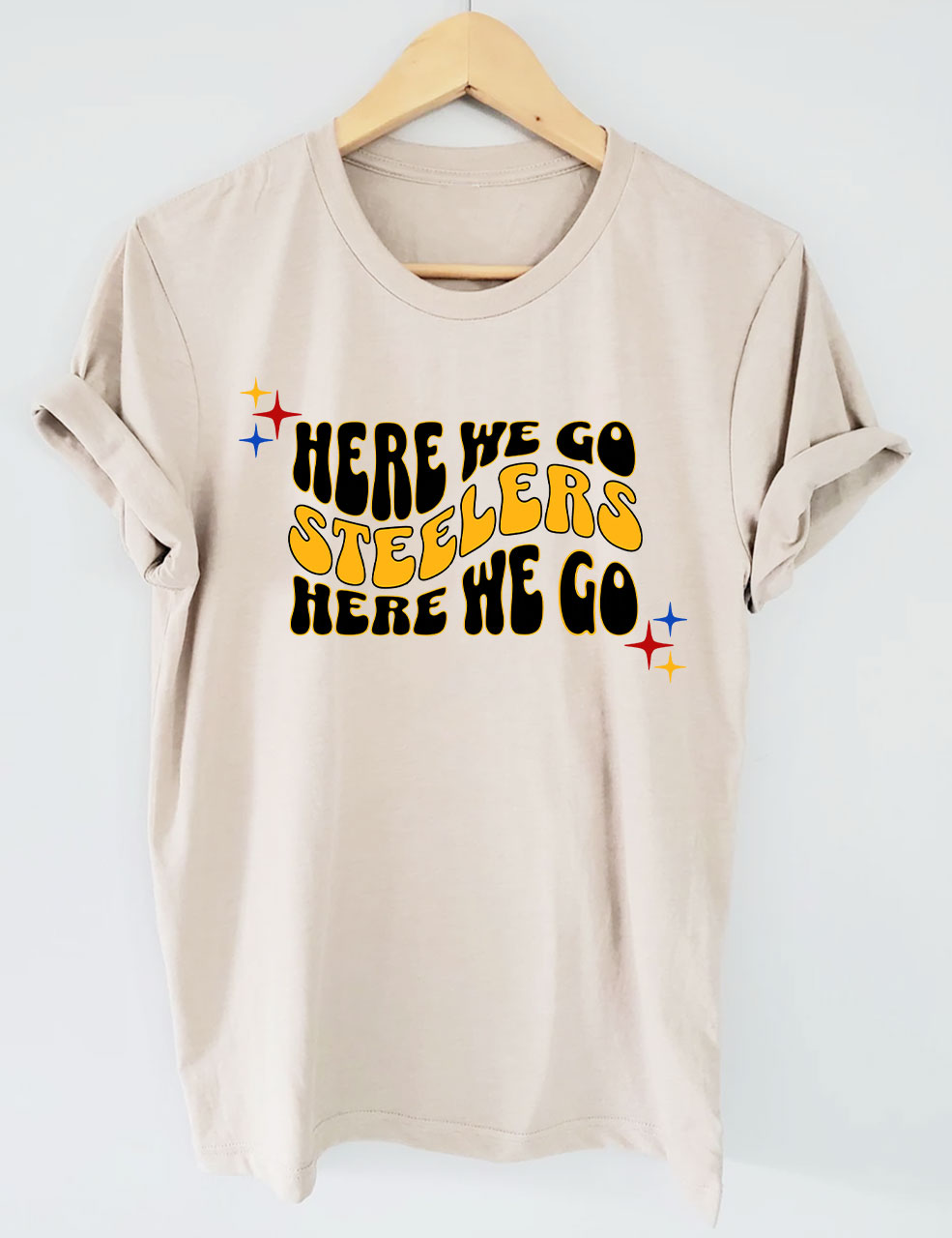 Here We Go Steelers Football T-Shirt