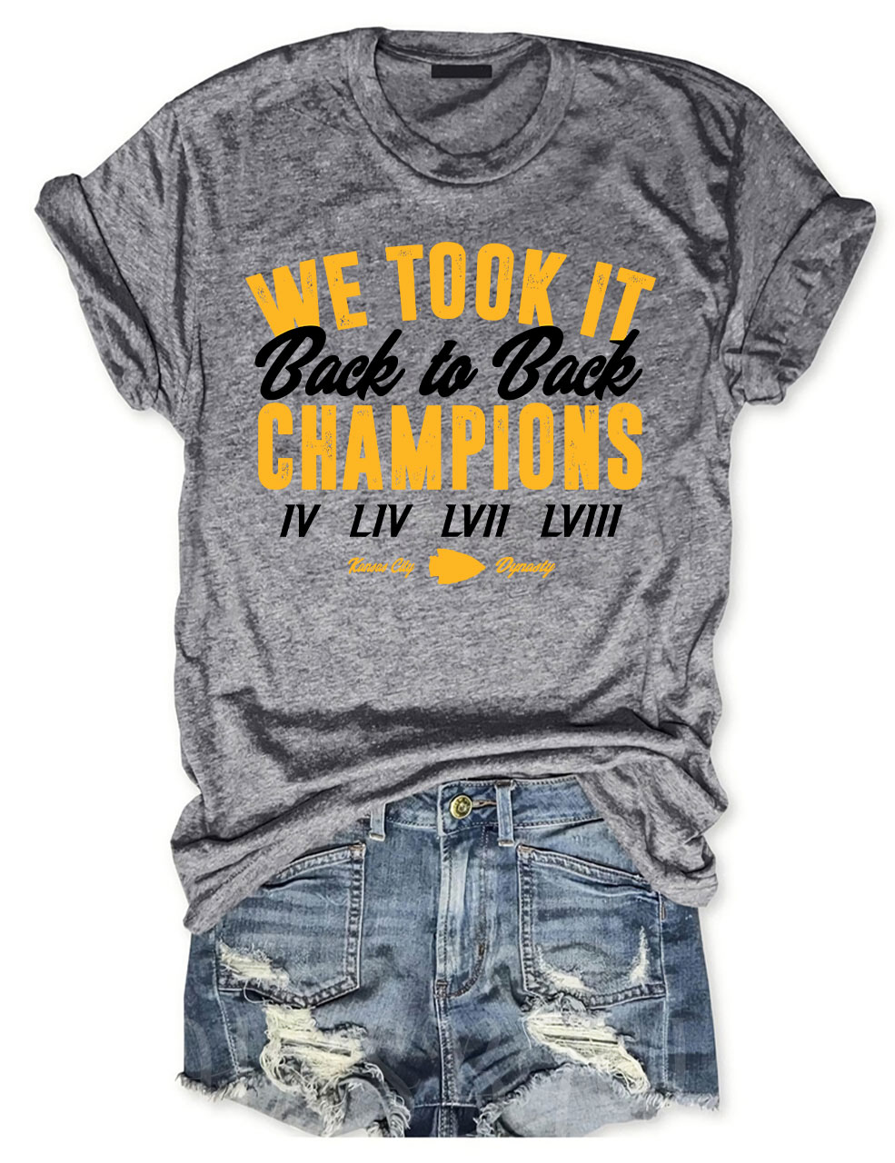 Kansas City Football Back to Back Champions T-Shirt